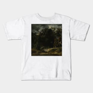 Roman Landscape by Arnold Bocklin Kids T-Shirt